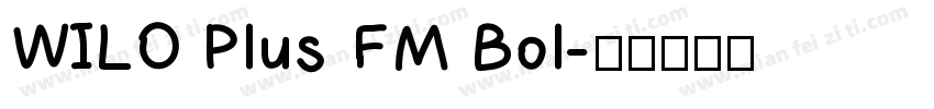 WILO Plus FM Bol字体转换